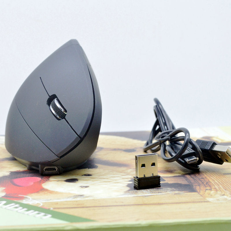 Mouse Vertical Mouse Rechargeable Vertical Wireless Mouse Cross-border Ergonomic Luminous Gaming Mute Photoelectric Bluetooth Mouse Wholesale