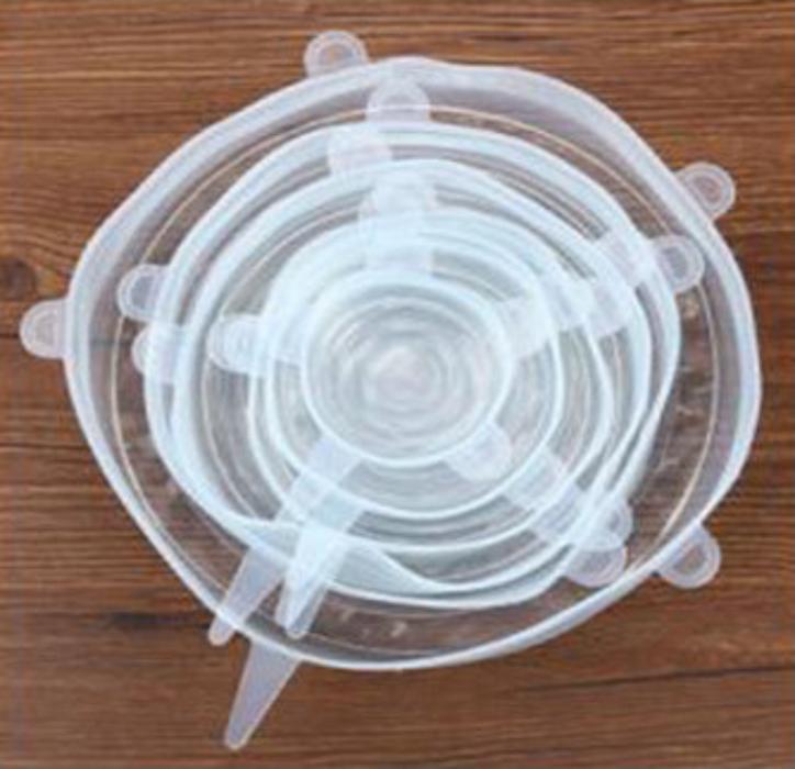 Food cover Manufacturer custom silicone fresh-keeping cover 6 sets Silicone microwave oven leak-proof fresh cover