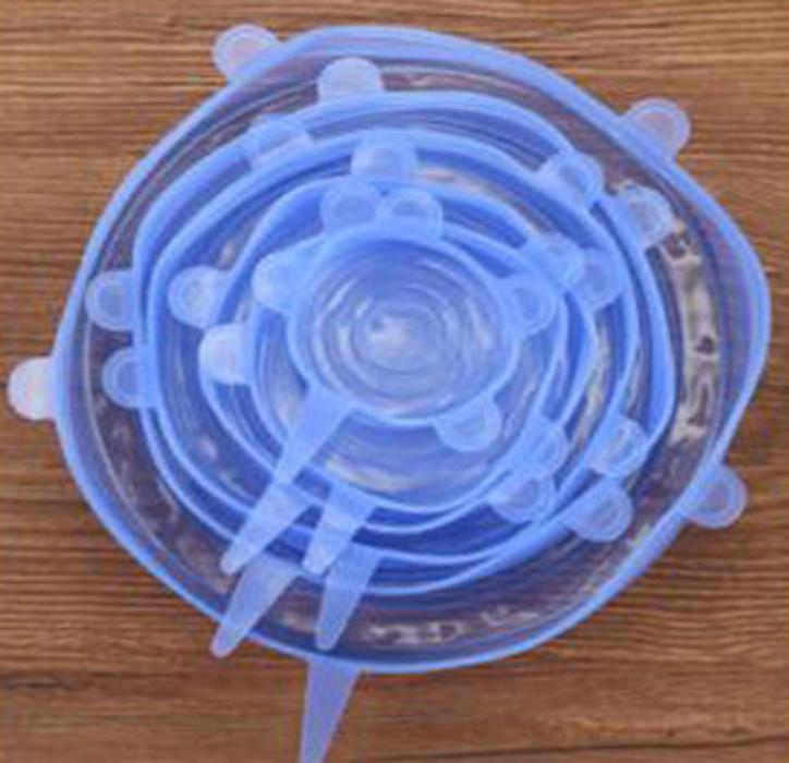 Food cover Manufacturer custom silicone fresh-keeping cover 6 sets Silicone microwave oven leak-proof fresh cover