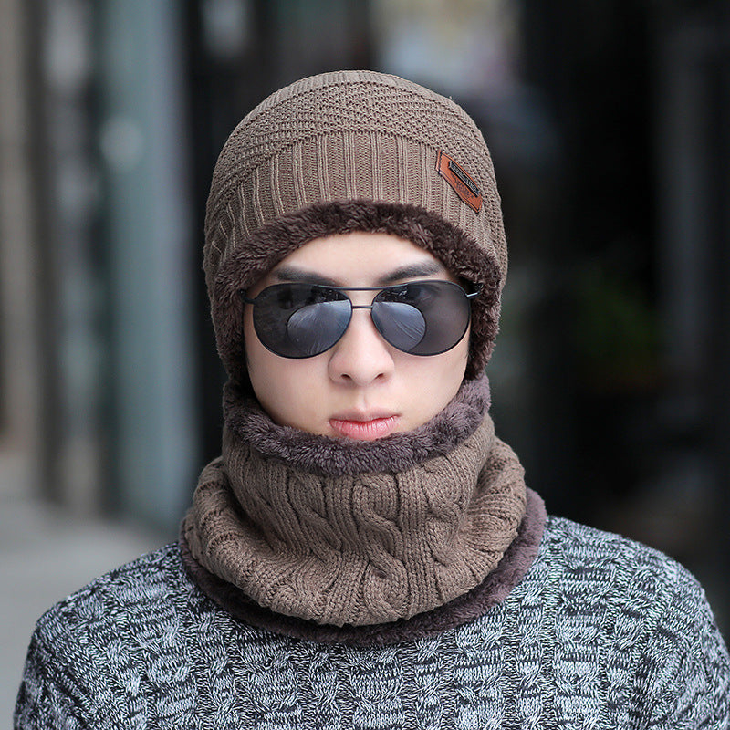 Hat winter plus velvet thickening windproof warm hooded cap tide youth outdoor riding earmuffs wool cap