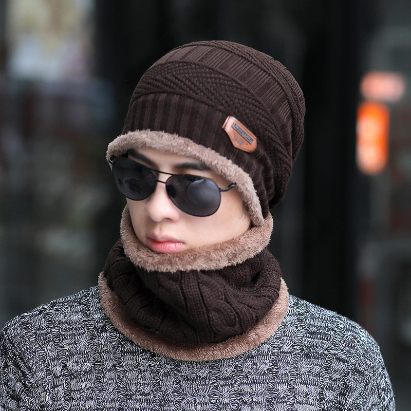 Hat winter plus velvet thickening windproof warm hooded cap tide youth outdoor riding earmuffs wool cap
