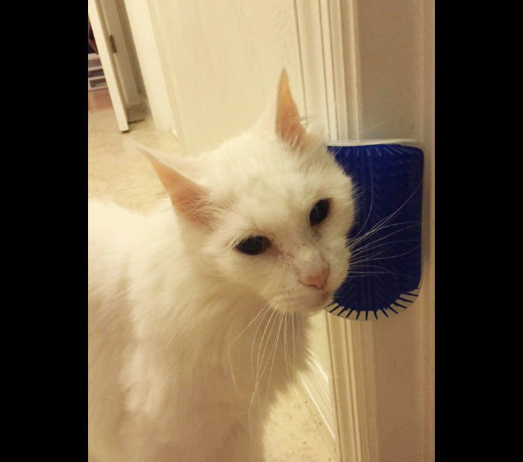 Pet Products For Cats Brush Corner Cat Massage Self Groomer Comb Brush With Catnip