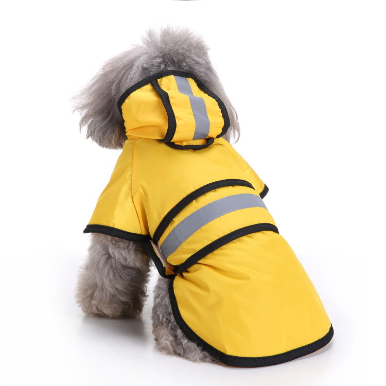 Dog raincoat large dog small or big dog pet raincoat reflective dog clothes raincoat poncho