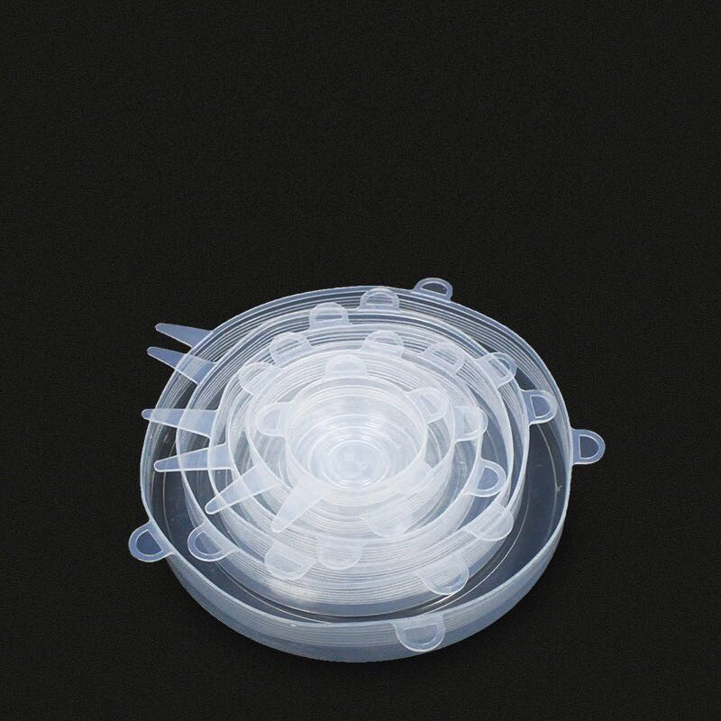 Food cover Manufacturer custom silicone fresh-keeping cover 6 sets Silicone microwave oven leak-proof fresh cover