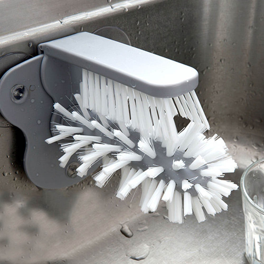 Cup washing brush Household detachable cleaning cup washing brush glass cup no dead angle brush kitchen rotating cup brush cup decontamination device