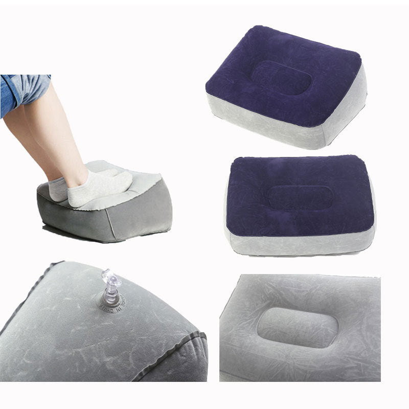 Inflatable foot pad foot massage pad foot travel pad PVC thick flocking foot pad inflatable pad