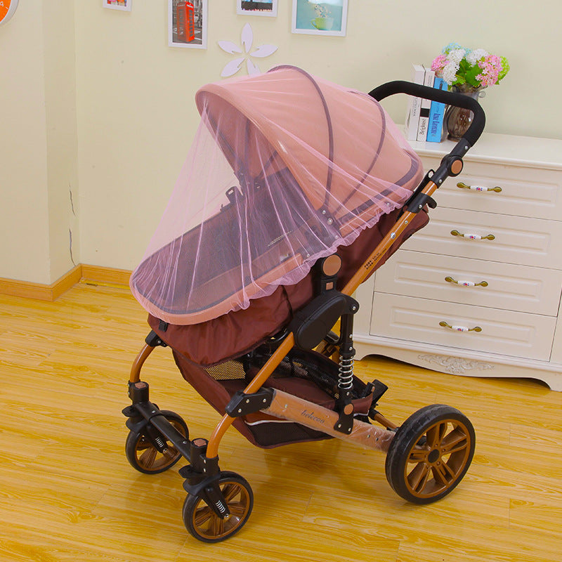 Baby Stroller Mosquito Net Enlarged Space Encryption Mesh Full Cover Baby Stroller Mosquito Net Cover