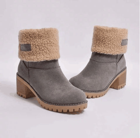 winter new  winter warm snow boots round head in the tube casual shoes