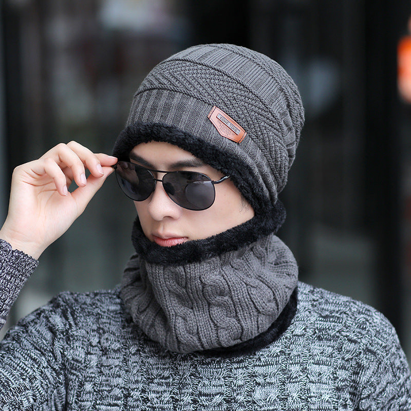 Hat  winter plus velvet thickening windproof warm hooded cap tide youth outdoor riding earmuffs wool cap