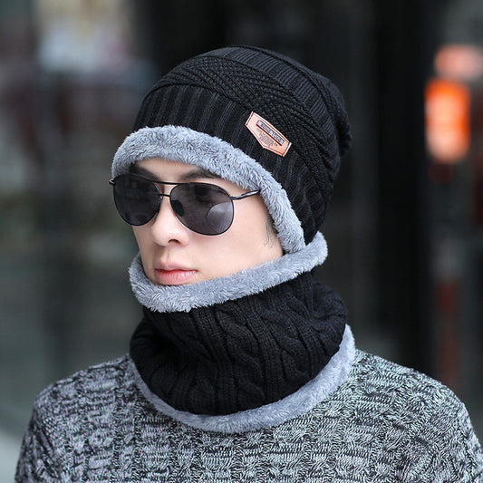 Hat  winter plus velvet thickening windproof warm hooded cap tide youth outdoor riding earmuffs wool cap