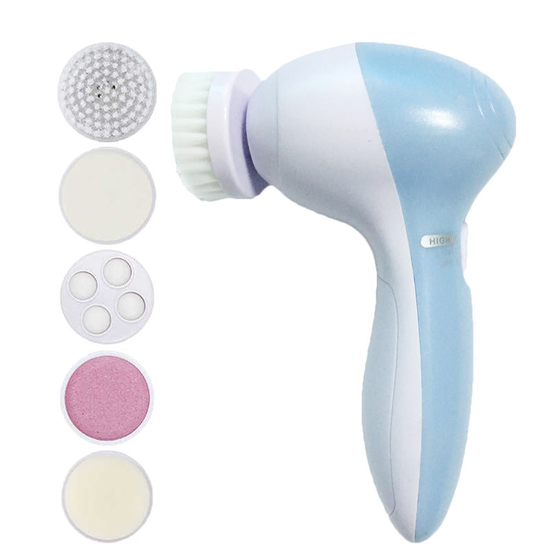 Spot cleansing instrument facial massage five-in-one wash instrument to blackhead artifact pore cleaning beauty equipment