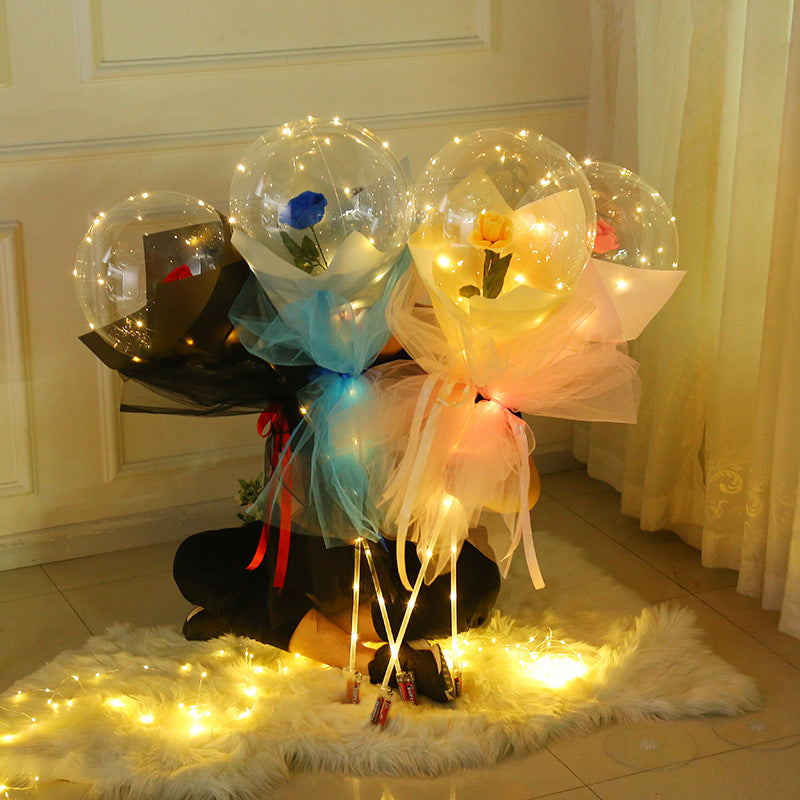 Party Birthday Christmas Eve Valentine's Day party dress up confession rose lights Bobo ball night market stall supply