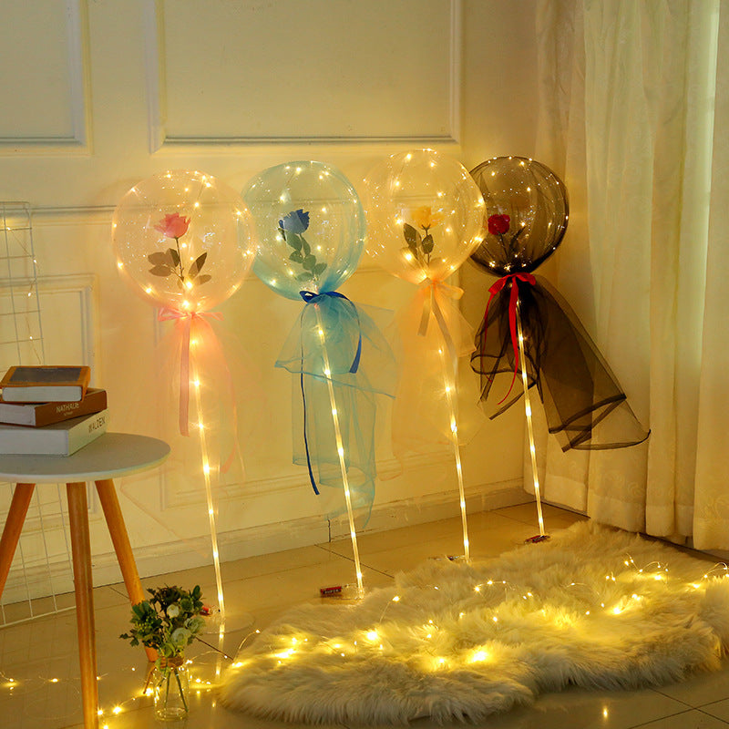 Party Birthday Christmas Eve Valentine's Day party dress up confession rose lights Bobo ball night market stall supply