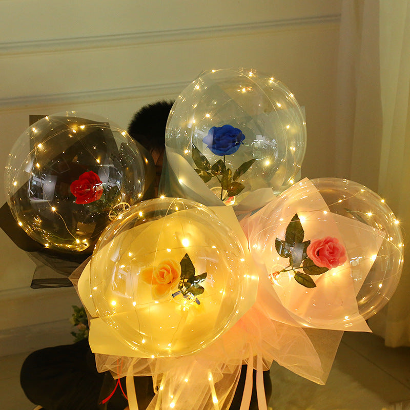 Party Birthday Christmas Eve Valentine's Day party dress up confession rose lights Bobo ball night market stall supply