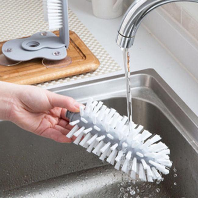 Cup washing brush Household detachable cleaning cup washing brush glass cup no dead angle brush kitchen rotating cup brush cup decontamination device