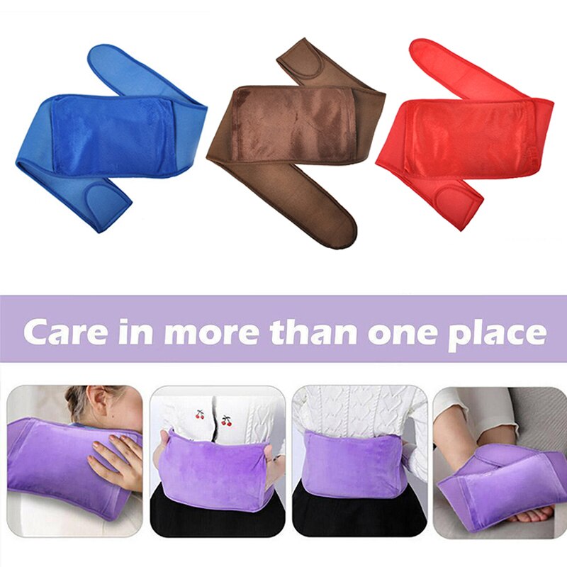 Hot Water Bag Bottle Cover Warm Uterine Belt Warmer Waist Belly Pads Menstrual Relief Period Pain Winter Water Bottle Pouch safe to use with hot water bag if needed.