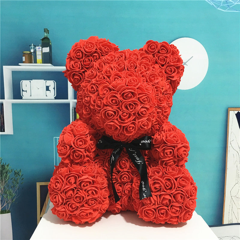 gift rose teddy bear