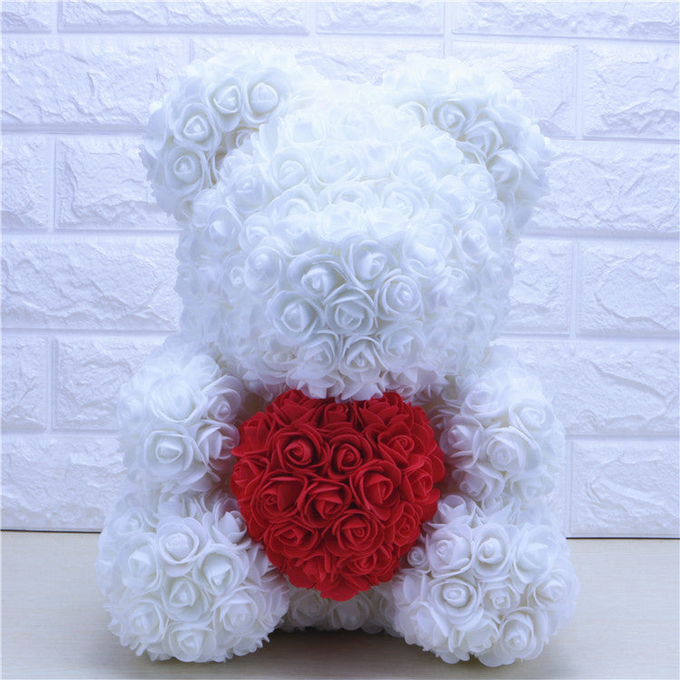 Christmas Valentine's Day gift love section 23cm rose bear bear rose bear 23 cm bubble flower bear