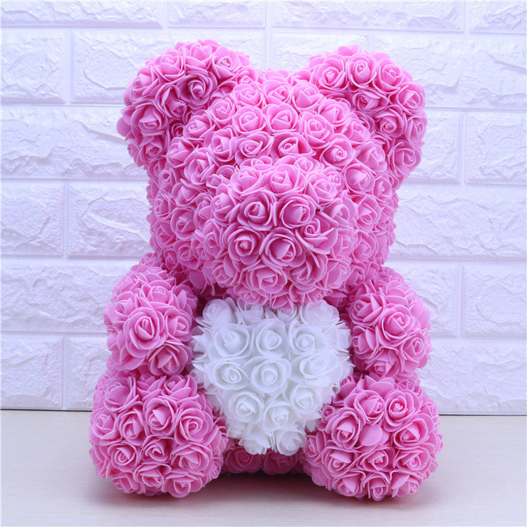 Christmas Valentine's Day gift love section 23cm rose bear bear rose bear 23 cm bubble flower bear