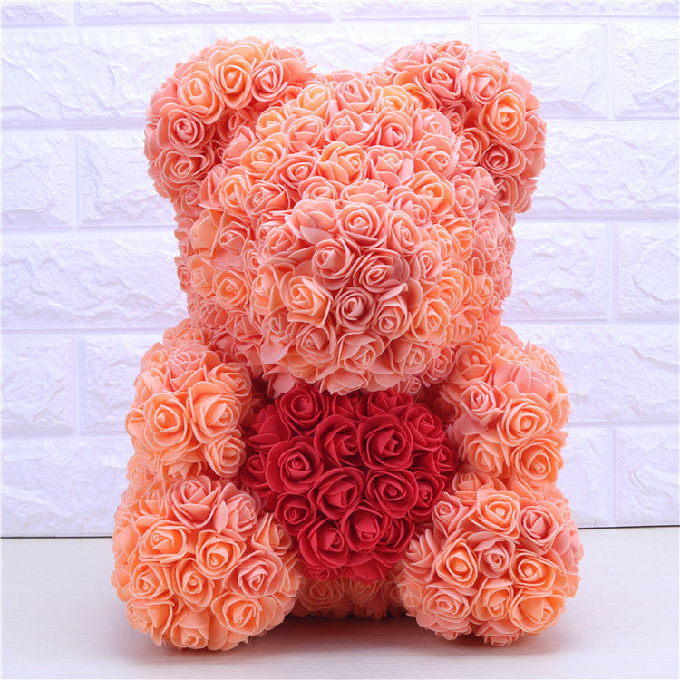 Christmas Valentine's Day gift love section 23cm rose bear bear rose bear 23 cm bubble flower bear