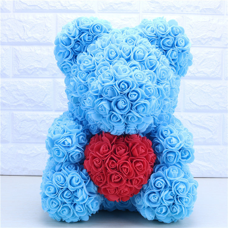 Christmas Valentine's Day gift love section 23cm rose bear bear rose bear 23 cm bubble flower bear