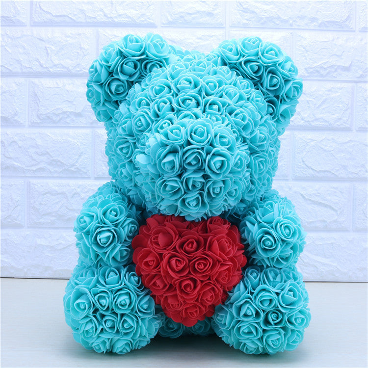 Christmas Valentine's Day gift love section 23cm rose bear bear rose bear 23 cm bubble flower bear