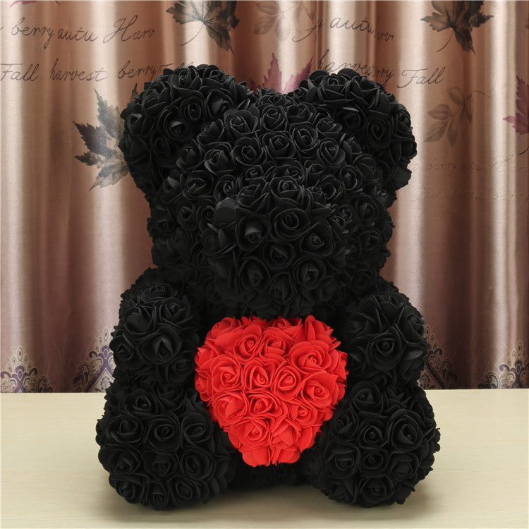 Christmas Valentine's Day gift love section 23cm rose bear bear rose bear 23 cm bubble flower bear