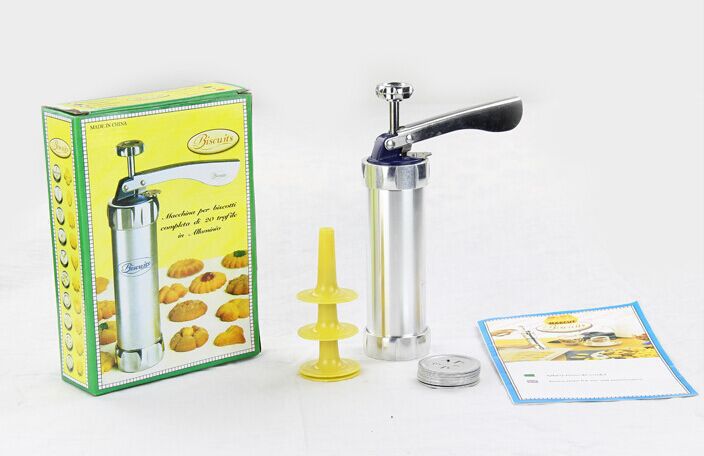 Baking cookies baking tool cookie mold gun mounting gun aluminum alloy barrel body 20 chip biscuit machine