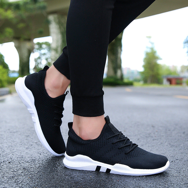 new flying women shoes male Korean version of low to help breathable canvas shoes trend casual sports tide shoes student shoes