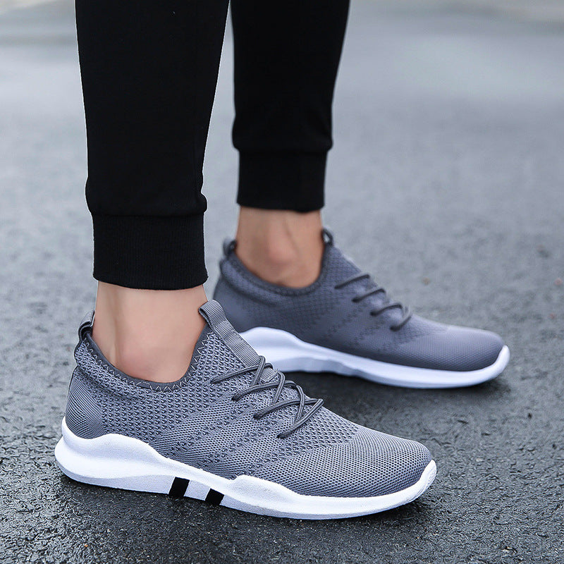 new flying women shoes male Korean version of low to help breathable canvas shoes trend casual sports tide shoes student shoes