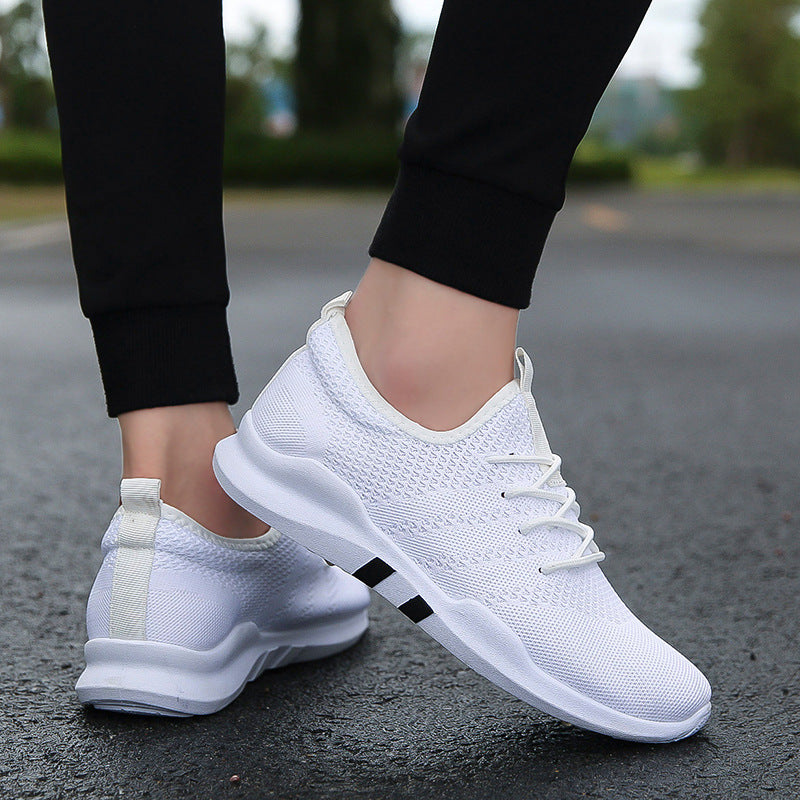 new flying women shoes male Korean version of low to help breathable canvas shoes trend casual sports tide shoes student shoes