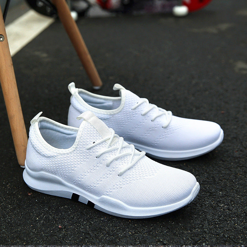 new flying women shoes male Korean version of low to help breathable canvas shoes trend casual sports tide shoes student shoes