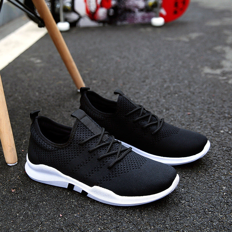 new flying women shoes male Korean version of low to help breathable canvas shoes trend casual sports tide shoes student shoes